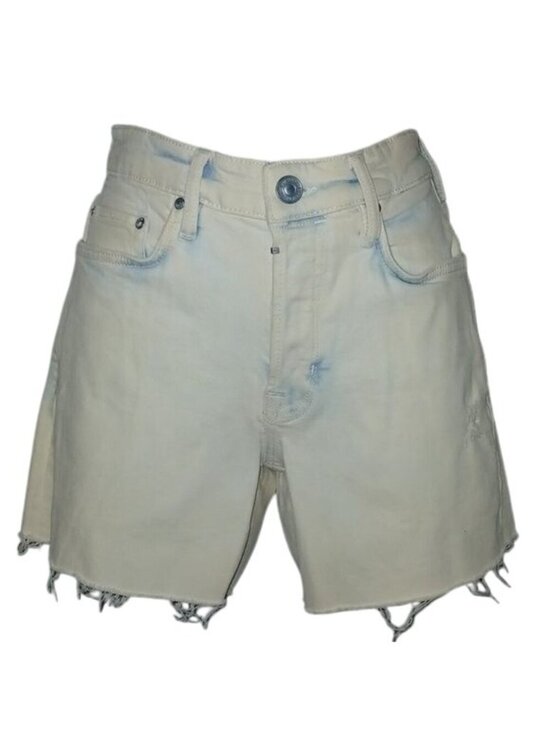 All Saints Pants - All Saints Rex Distressed Hem Jean Shorts